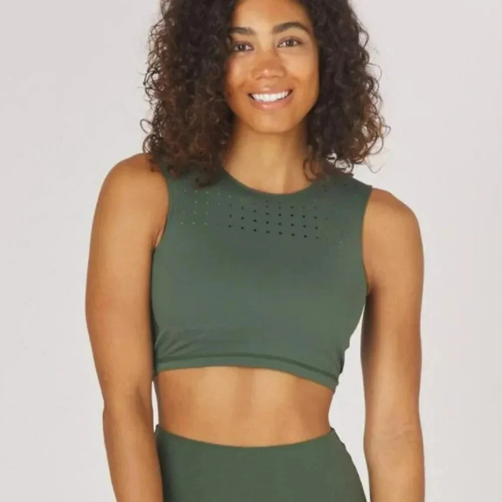 Glyder Mood Bra, Olive - Picture 3 of 9